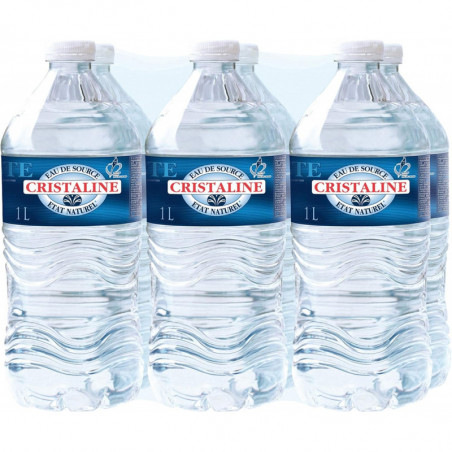 CRISTALINE - Eau de source plate - 6 x 1 l Sonico.fr