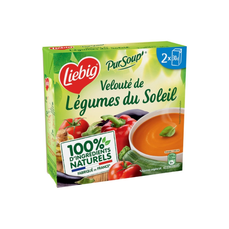 LIEBIG - Pursoup Velouté De Légumes Du Soleil - paquet de 2 briques de 30 cl Sonico.fr
