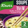 KNORR - Soupe Thaï nouilles champignons pousses de soja - sachet de 69 g Sonico.fr