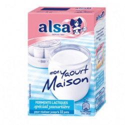 ALSA - Préparation Mon Yaourt Maison  - boite de 4 sachets de 2 g Sonico.fr
