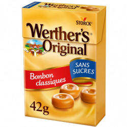 WERTHER'S ORIGINAL - Sans Sucres Classique Minis bonbons crème - 42 g Sonico.fr