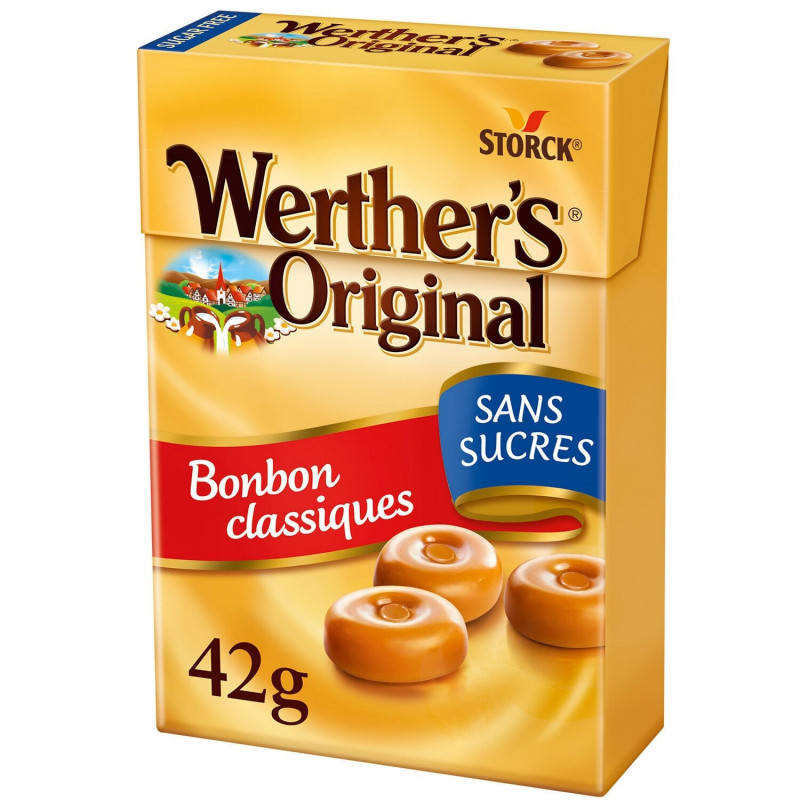 WERTHER'S ORIGINAL - Sans Sucres Classique Minis bonbons crème - 42 g Sonico.fr