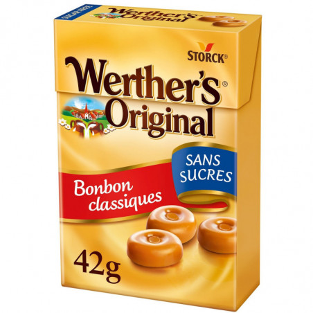 WERTHER'S ORIGINAL - Sans Sucres Classique Minis bonbons crème - 42 g Sonico.fr