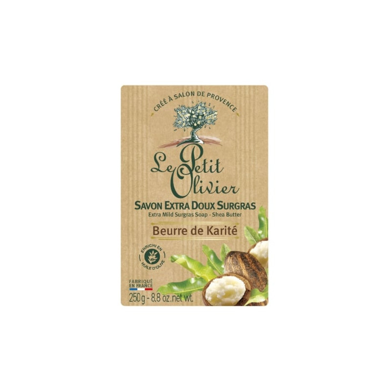 LE PETIT OLIVIER - Savon extra doux surgras au karité - savon de 250 g Sonico.fr