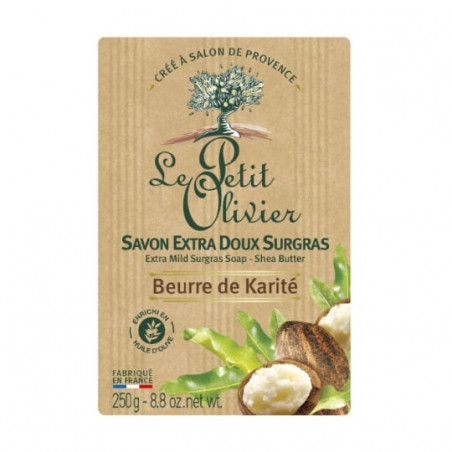LE PETIT OLIVIER - Savon extra doux surgras au karité - savon de 250 g Sonico.fr