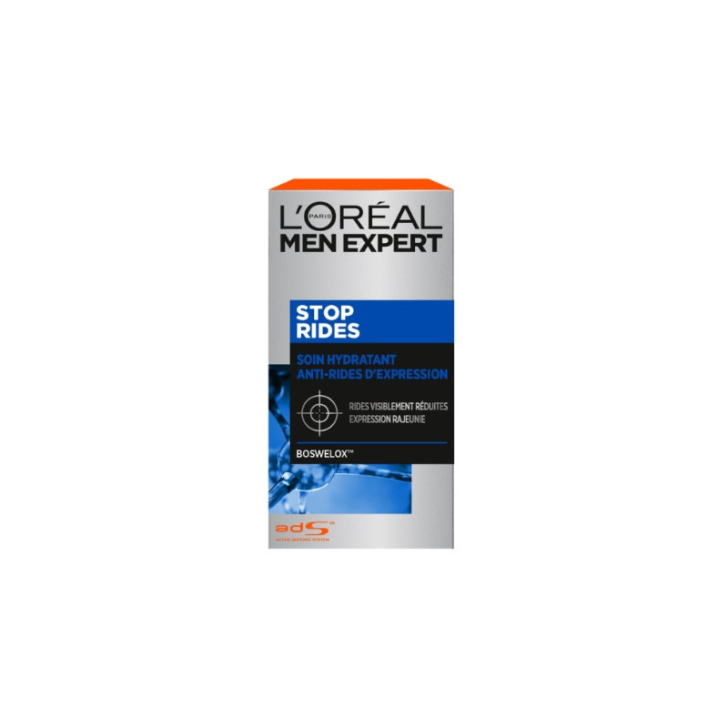 L'OREAL - Men Expert Crème Visage Anti-Rides d'Expression Hydratante - pompe de 50 ml Sonico.fr