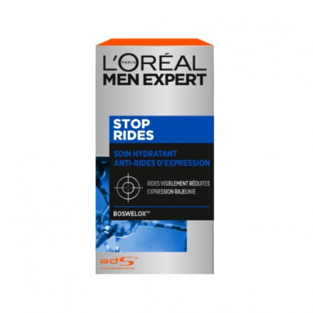 L'OREAL - Men Expert Crème Visage Anti-Rides d'Expression Hydratante - pompe de 50 ml Sonico.fr