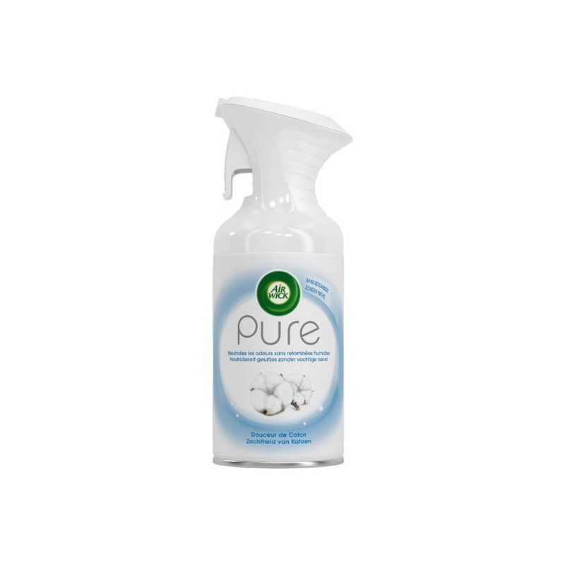 AIR WICK - Aérosol désodorisant Senteur douceur de coton - spray de 250 ml Sonico.fr