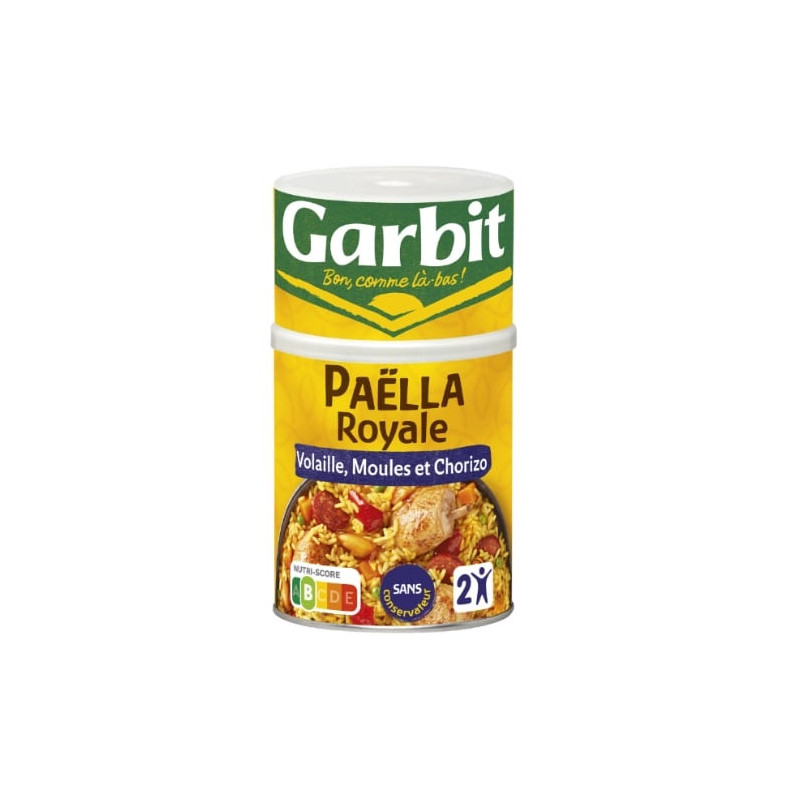 GARBIT - Paëlla Royale Volaille Fruit De Mer - boite de 940 g Sonico.fr