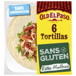 OLD EL PASO - Galettes Tortillas Sans Gluten - barquette de 216 g Sonico.fr