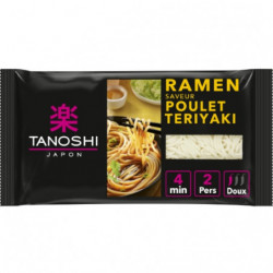 TANOSHI - Ramen Précuites Saveur Poulet Teriyaki Nouilles Japonaises Instantanées - paquet de 360 g Sonico.fr