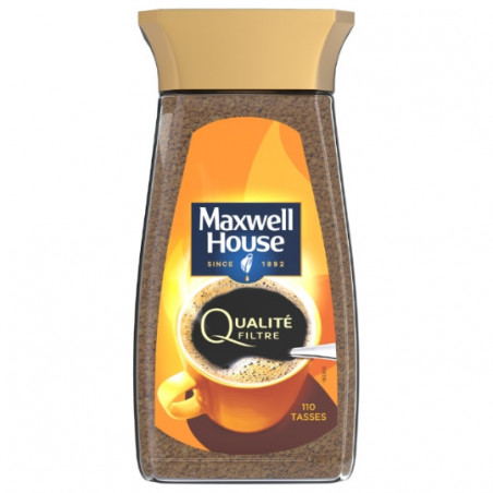 MAXWELL HOUSE - Qualité filtre Café soluble - bocal de 200 g Sonico.fr
