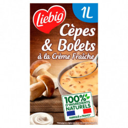 LIEBIG - Velouté De Cèpes Et Bolets À La Crème Fraîche -  brique de 1 l Sonico.fr