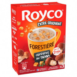 ROYCO - Soupe Minute Soup Forestière Et Croûtons déshydratée - boite de 60 g Sonico.fr
