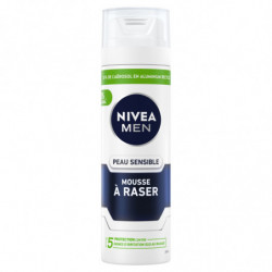 NIVEA MEN - Peau Sensible Mousse à raser 0% alcool - 200 ml  Sonico.fr