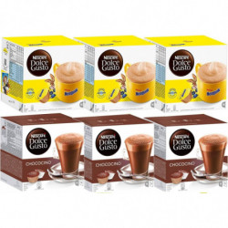 DOLCE GUSTO - Pack Familial Multi-Boissons Nesquik + Chococino - 6 x 16 capsules Sonico.fr