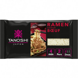 TANOSHI - Ramen Précuites Saveur buf Nouilles Japonaises Instantanées - paquet de 360 g Sonico.fr