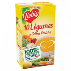 LIEBIG - Velouté 10 Légumes et Crème Fraîche - brique de 1 L Sonico.fr