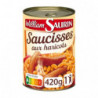 WILLIAM SAURIN - Saucisses aux Haricots Blanc - boîte de 420 g Sonico.fr
