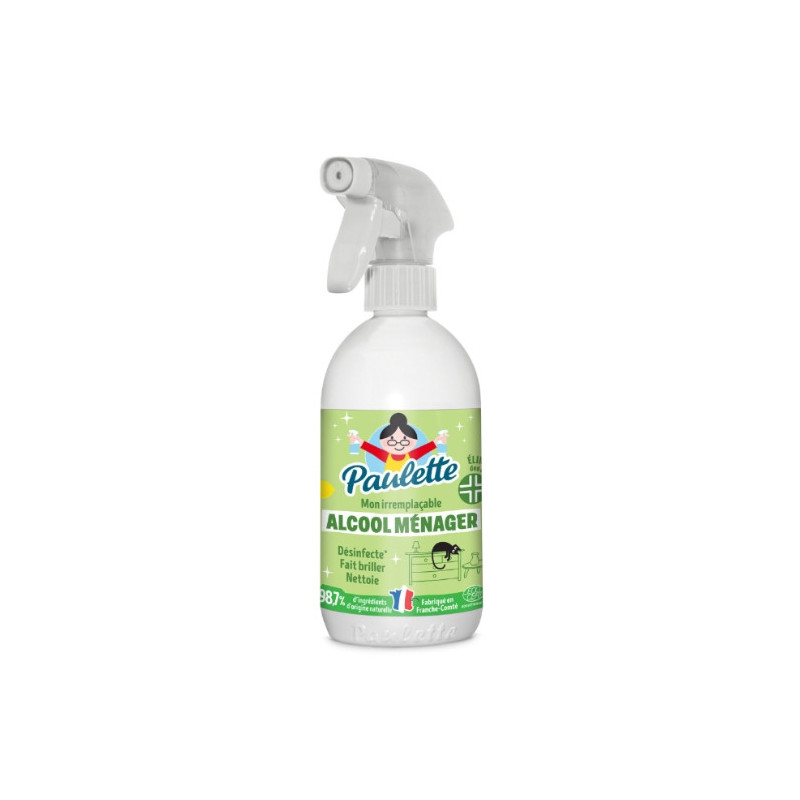 PAULETTE - Alcool ménager Citron - spray de 500 ml  Sonico.fr