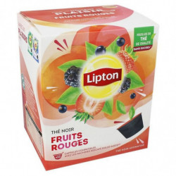 LIPTON - Thé Noir aux Fruits Rouges Compatible Dolce Gusto - 12 Capsules Sonico.fr