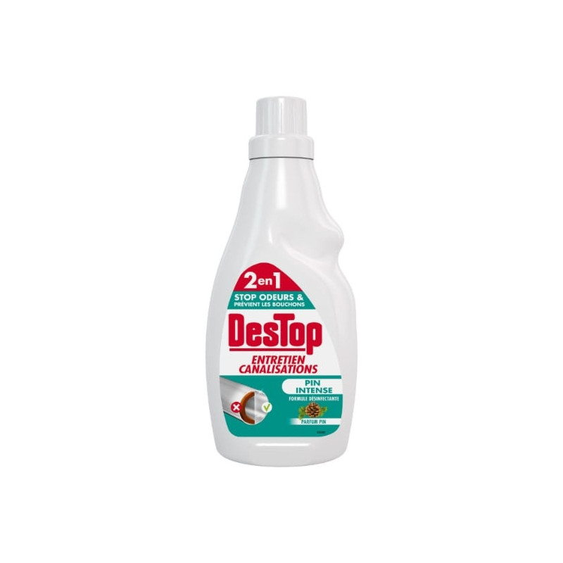 DESTOP - Gel entretien canalisation Parfum Pin Intense - flacon de 2 l Sonico.fr