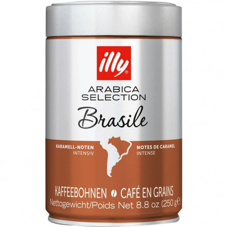 ILLY - Brasile Café en grains du Brésil - Boite de 250 g Sonico.fr