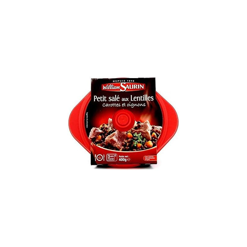 WILLIAM SAURIN - Petit Salé Aux Lentilles - Cocotte de 400 g Sonico.fr
