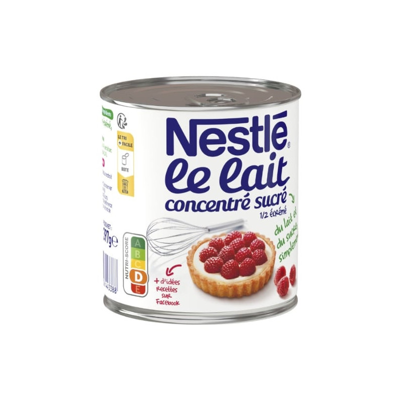 NESTLE - Lait concentré sucré - Boite de 397 g Sonico.fr