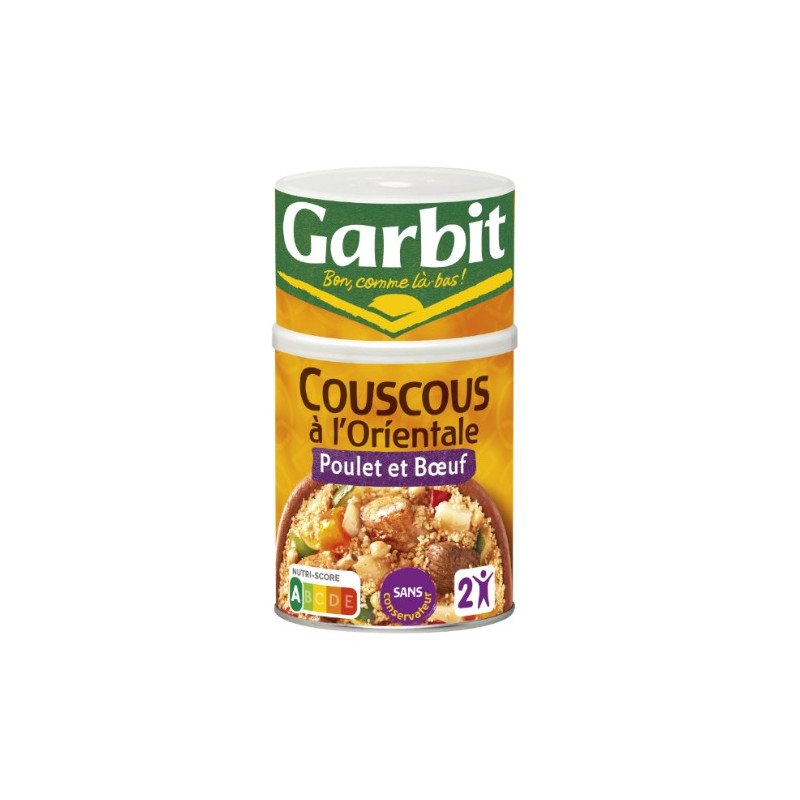 GARBIT - Couscous Royal Poulet Et Boeuf - boite de 980 g Sonico.fr