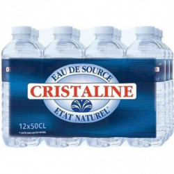 CRISTALINE - Eau de source plate - 12 x 50 cl Sonico.fr