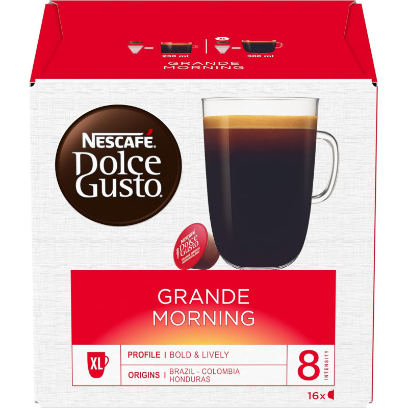 DOLCE GUSTO - Grande Morning Café Capsules - boite de 16 capsules  Sonico.fr