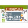 ETHIQUABLE - Thé noir Earl Grey Darjeeling Bio - boite de 20 sachets Sonico.fr