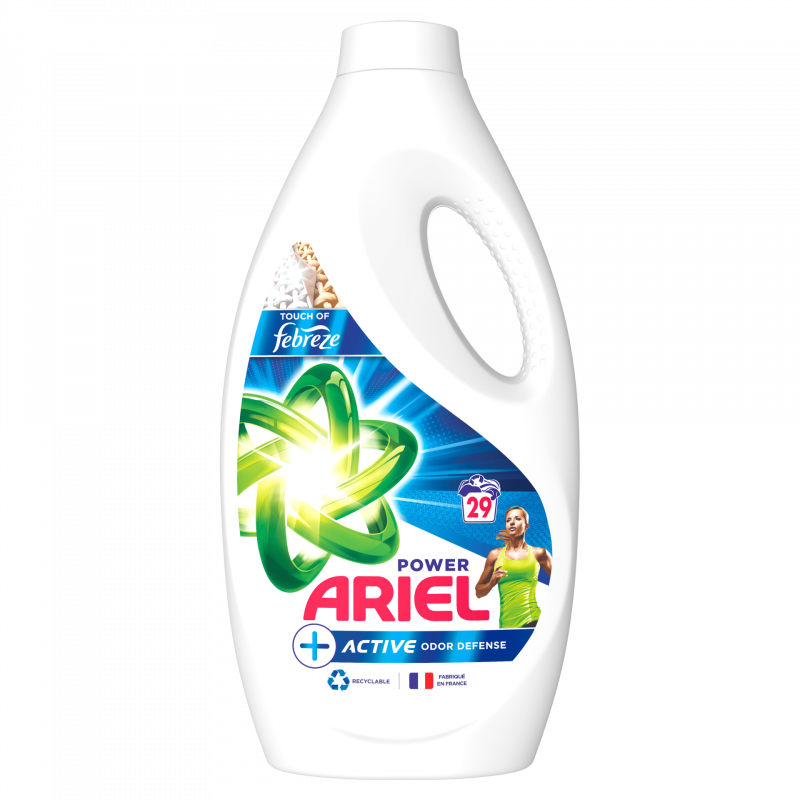 ARIEL - Lessive Liquide Active Odor Defense 29 lavages - 1,15 l Sonico.fr