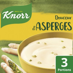 KNORR - Soupe Douceur D'Asperges déshydratée- sachet de 96 g Sonico.fr