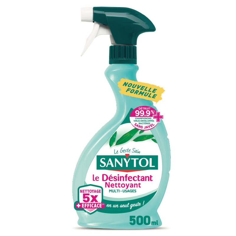 SANYTOL - Désinfectant multi-usage eucalyptus - le pistolet 500 ml Sonico.fr