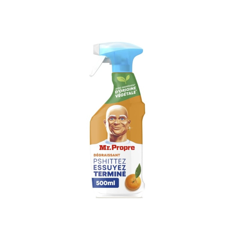 MR PROPRE - Flash Propreté Dégraissant Nettoyant Multi-usages Peps Mandarine - 500 ml Sonico.fr