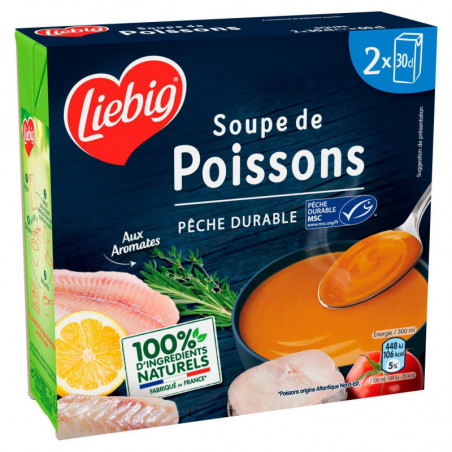 LIEBIG - Soupe De Poissons Msc  - pack de 2 x 30 cl Sonico.fr