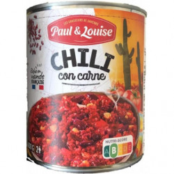 PAUL LOUISE - Chili con carne - boite de 800 g Sonico.fr