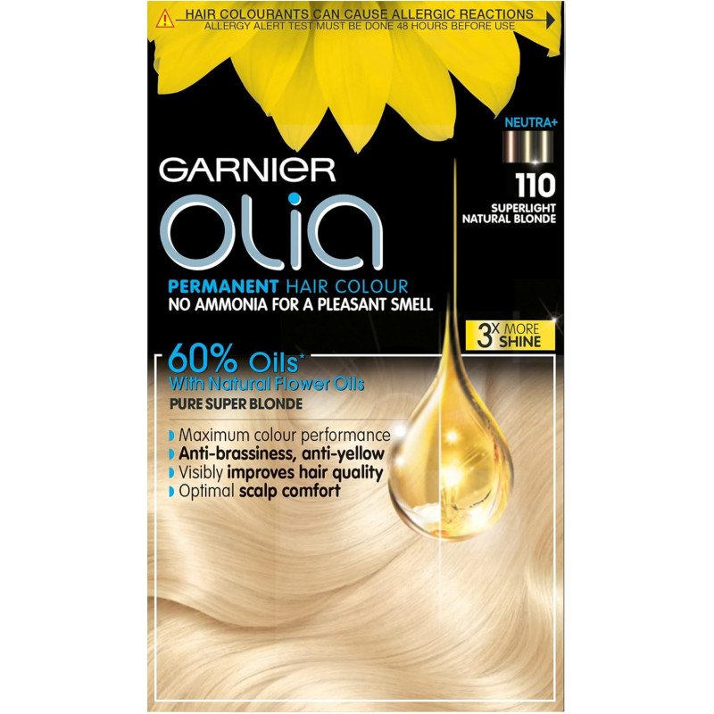 OLIA - Coloration Cheveux Permanente Light Natural Blonde 110 Sonico.fr