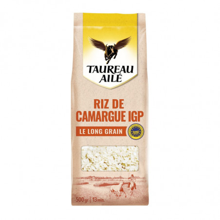 TAUREAU AILE - Riz Long Grain IGP Camargue - paquet de 500 g Sonico.fr