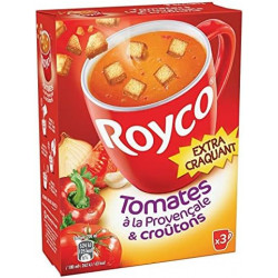 ROYCO - Soupe Minute Soup Tomates à la provençale Et Croûtons déshydratée - boite de 60 g Sonico.fr