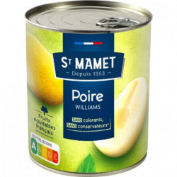 ST MAMET - Poires Au Sirop - boite de 455 g net égoutté Sonico.fr
