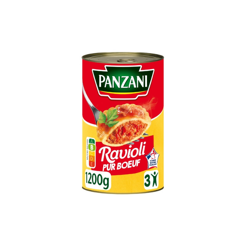 PANZANI - Le Ravioli Pur Boeuf - boite de 1200 g Sonico.fr