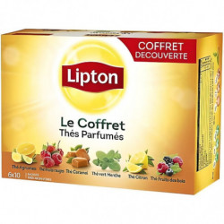 LIPTON - Coffret de Thés Parfumés - boite de 60 sachets - 96 g Sonico.fr