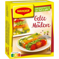 MAGGI - Gelée Au Madère Préparation culinaire - Papillotes - boite de 2 sachets de 24 g Sonico.fr
