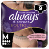 ALWAYS - Discreet Culottes Crèmes Plus Taille M Fuites Urinaires - 9 Culottes  Sonico.fr