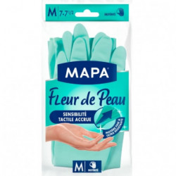 MAPA - Gants de ménage Fleur de peau taille M 7-7 1/2 - Une paire de gants Sonico.fr