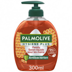 PALMOLIVE - Hygiène Plus Savon liquide Mains Family anti-bactérien - pompe 300 ml Sonico.fr