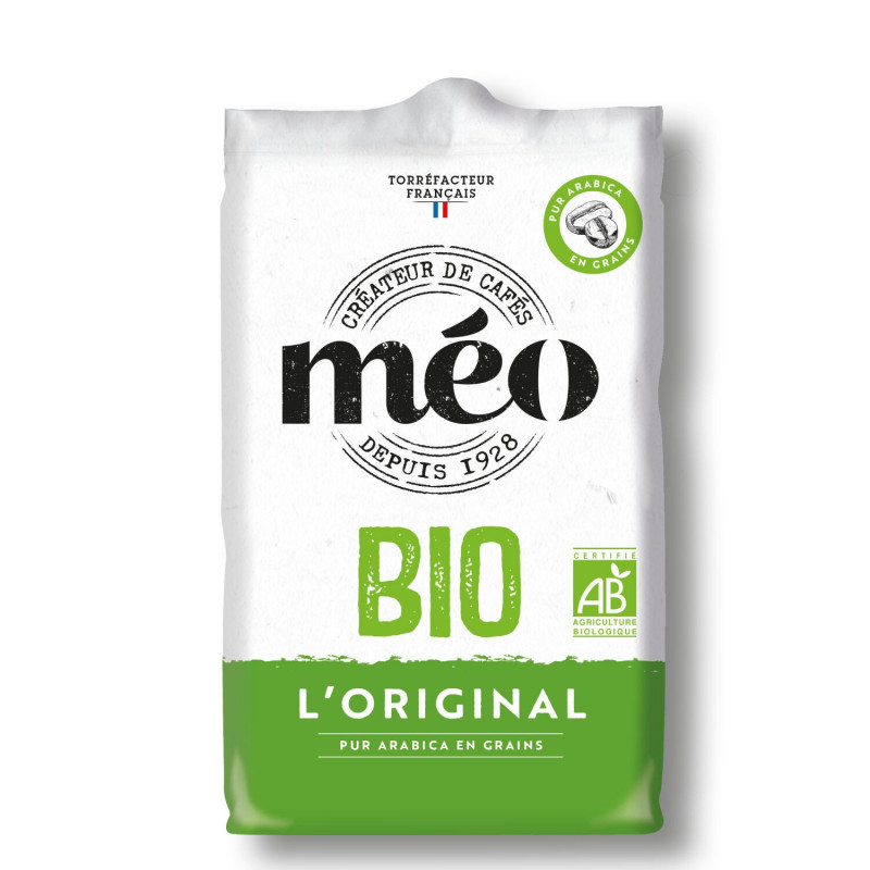MEO - L'Original Café en grains Bio - Sachet de 500 g Sonico.fr